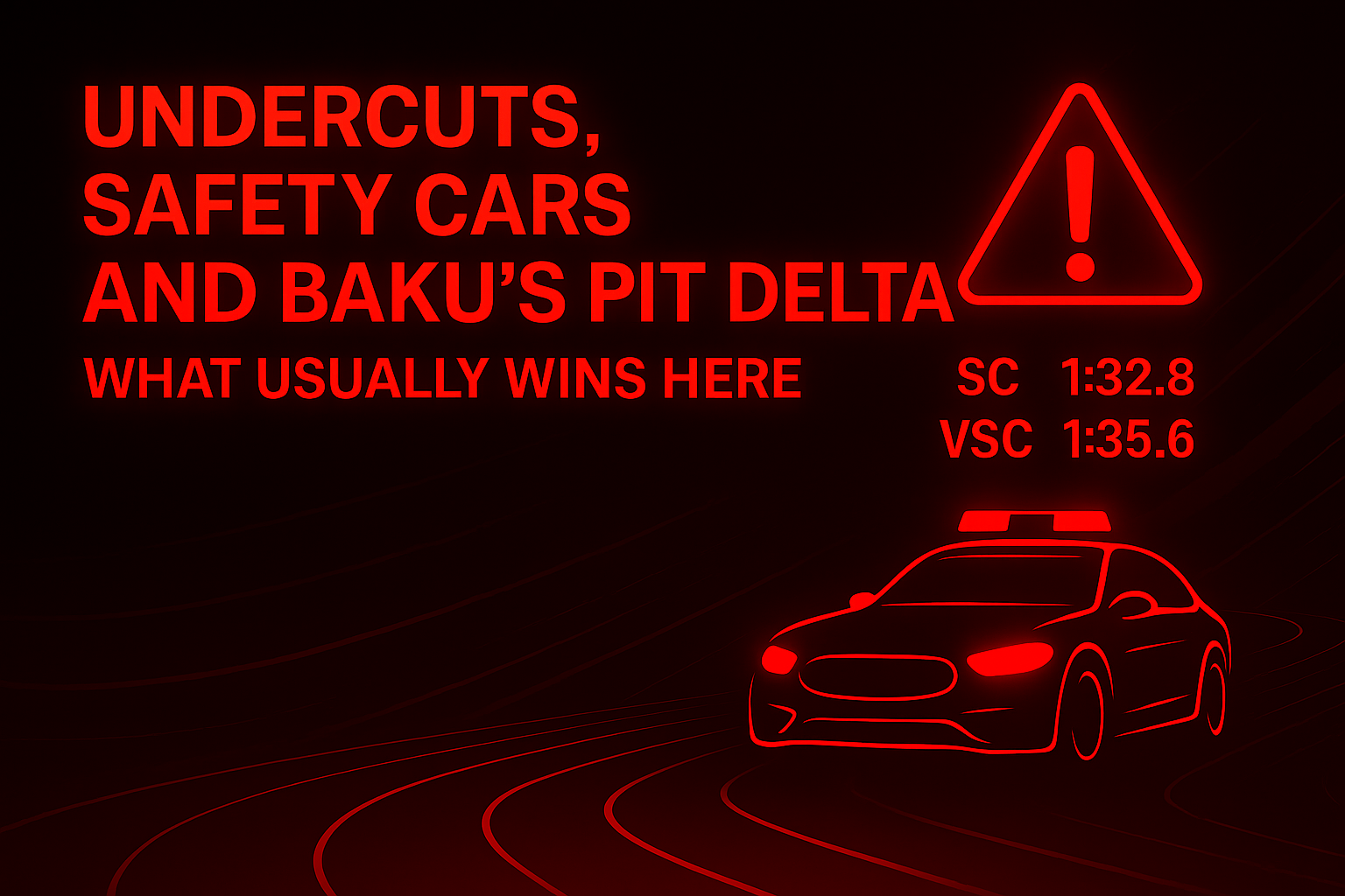 Undercuts, Safety Cars, and Baku’s Pit Delta: What Usually Wins Here