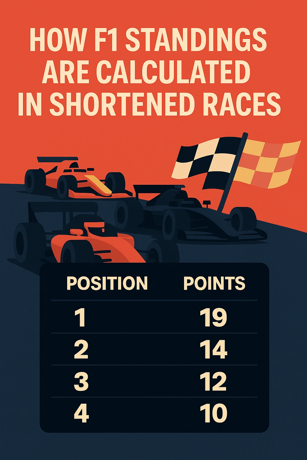 How F1 Standings Are Calculated in Shortened Races